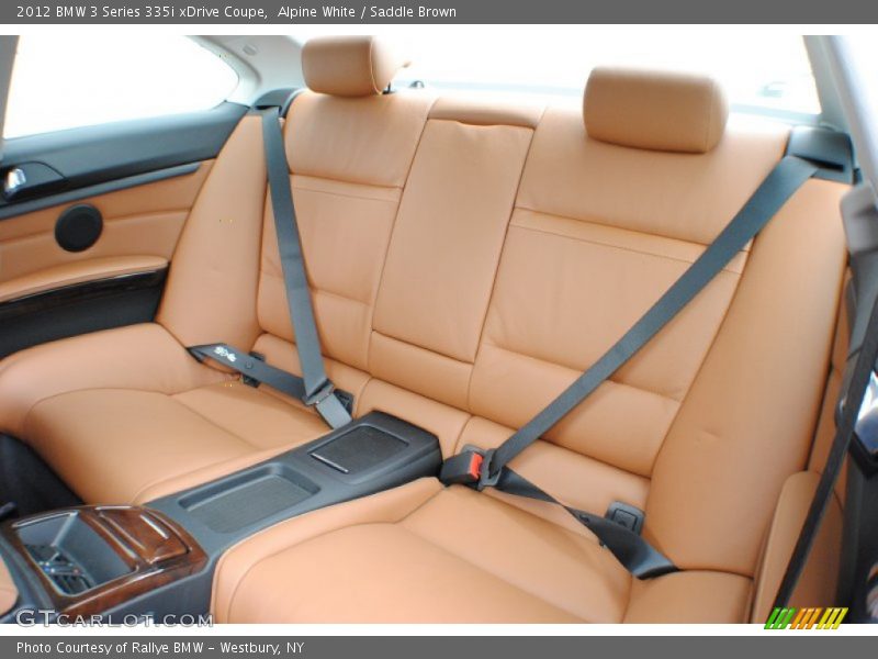 Rear Seat of 2012 3 Series 335i xDrive Coupe