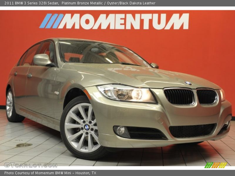 Platinum Bronze Metallic / Oyster/Black Dakota Leather 2011 BMW 3 Series 328i Sedan