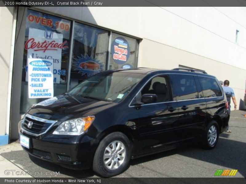 Crystal Black Pearl / Gray 2010 Honda Odyssey EX-L