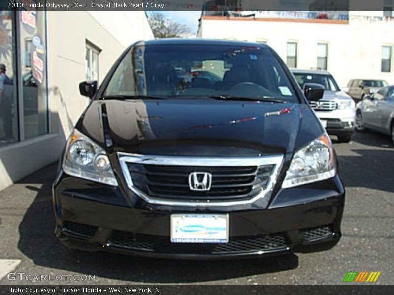Crystal Black Pearl / Gray 2010 Honda Odyssey EX-L