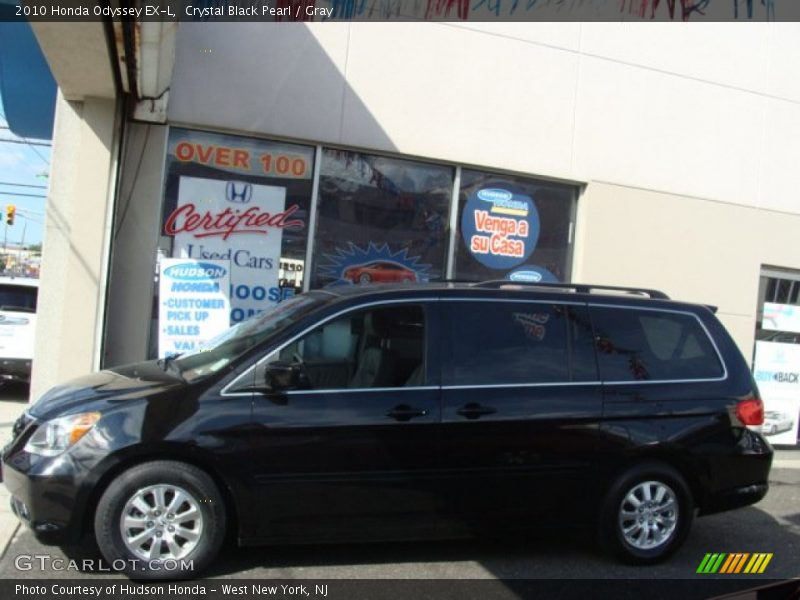 Crystal Black Pearl / Gray 2010 Honda Odyssey EX-L
