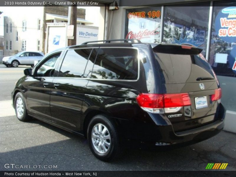 Crystal Black Pearl / Gray 2010 Honda Odyssey EX-L