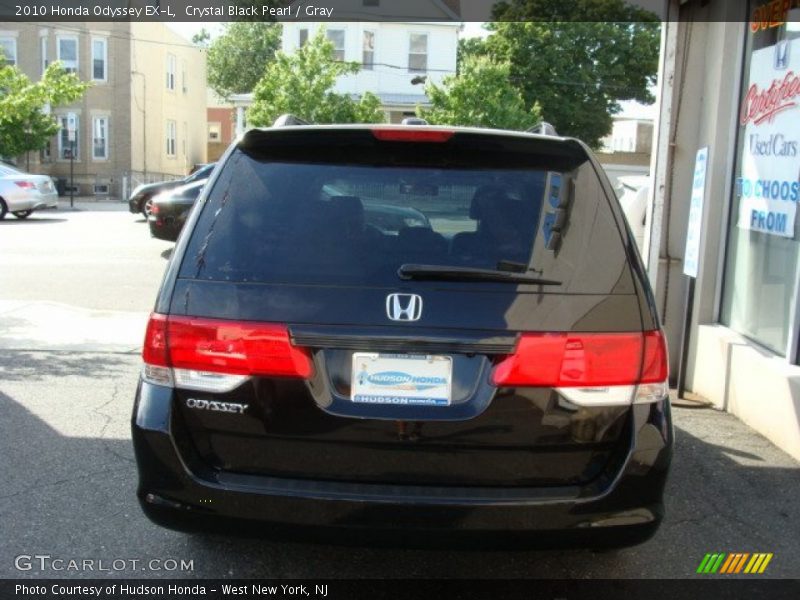 Crystal Black Pearl / Gray 2010 Honda Odyssey EX-L