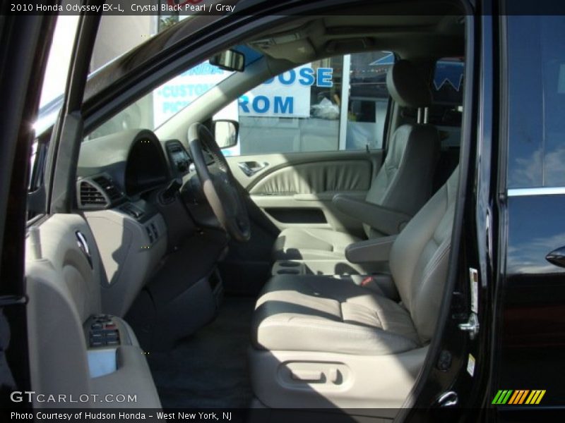 Crystal Black Pearl / Gray 2010 Honda Odyssey EX-L