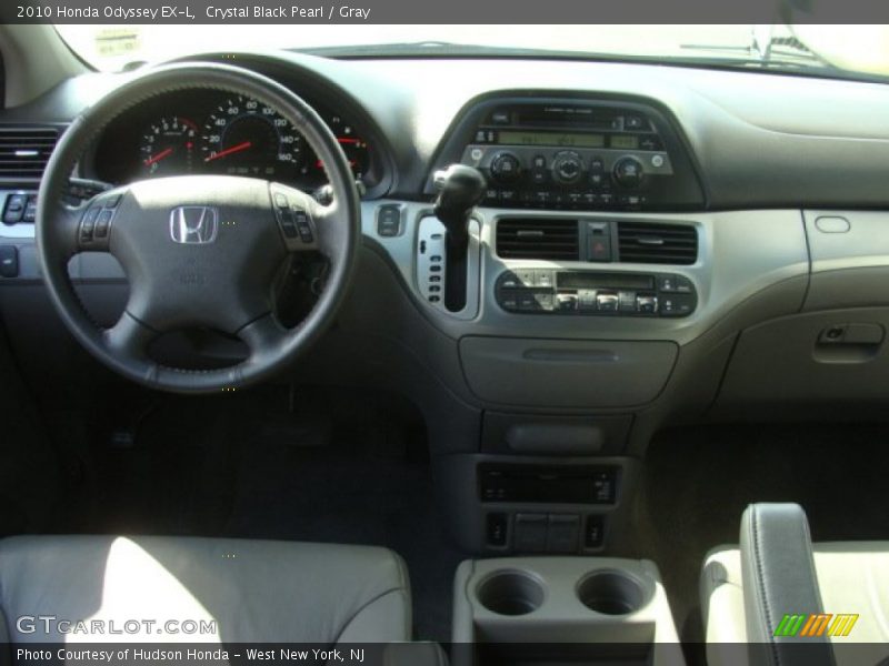 Crystal Black Pearl / Gray 2010 Honda Odyssey EX-L