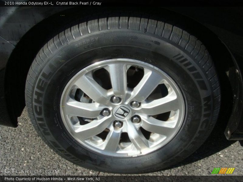 Crystal Black Pearl / Gray 2010 Honda Odyssey EX-L