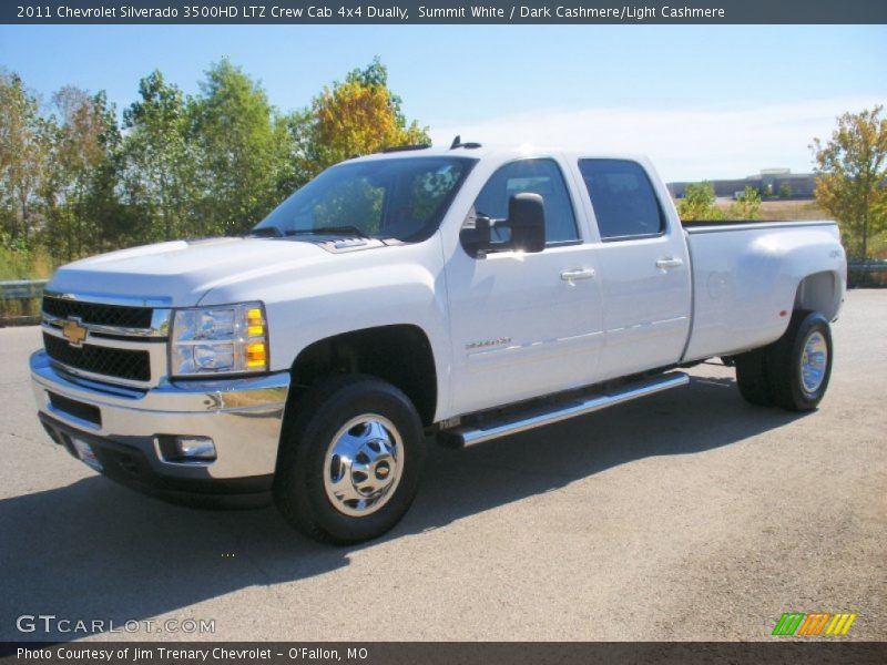 Summit White / Dark Cashmere/Light Cashmere 2011 Chevrolet Silverado 3500HD LTZ Crew Cab 4x4 Dually