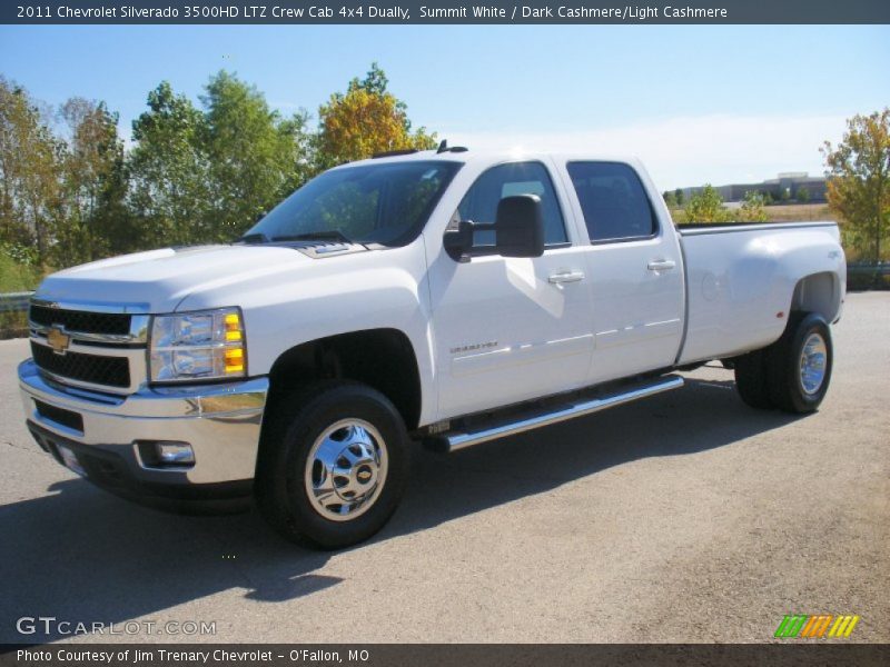 Summit White / Dark Cashmere/Light Cashmere 2011 Chevrolet Silverado 3500HD LTZ Crew Cab 4x4 Dually