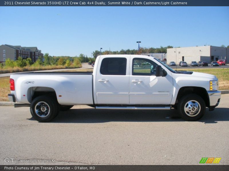 Summit White / Dark Cashmere/Light Cashmere 2011 Chevrolet Silverado 3500HD LTZ Crew Cab 4x4 Dually