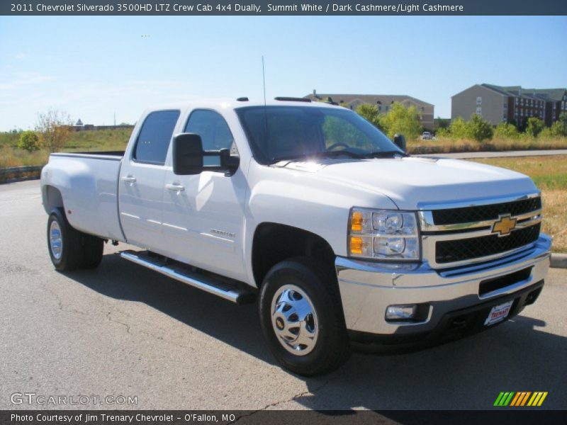 Summit White / Dark Cashmere/Light Cashmere 2011 Chevrolet Silverado 3500HD LTZ Crew Cab 4x4 Dually