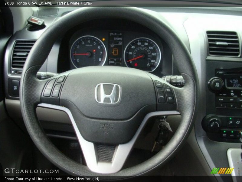 Taffeta White / Gray 2009 Honda CR-V EX 4WD