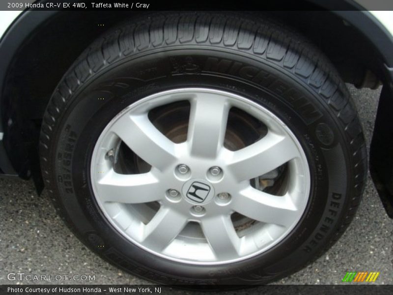 Taffeta White / Gray 2009 Honda CR-V EX 4WD