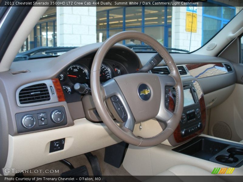 Summit White / Dark Cashmere/Light Cashmere 2011 Chevrolet Silverado 3500HD LTZ Crew Cab 4x4 Dually