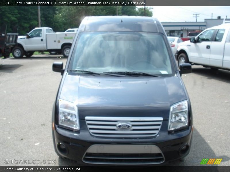 Panther Black Metallic / Dark Grey 2012 Ford Transit Connect XLT Premium Wagon