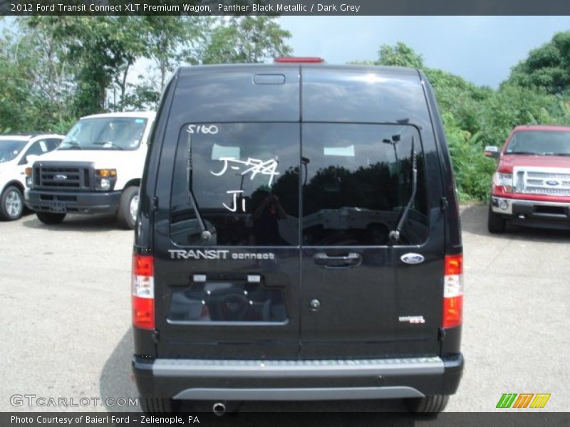 Panther Black Metallic / Dark Grey 2012 Ford Transit Connect XLT Premium Wagon