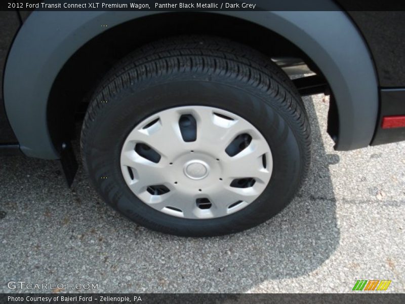 Panther Black Metallic / Dark Grey 2012 Ford Transit Connect XLT Premium Wagon