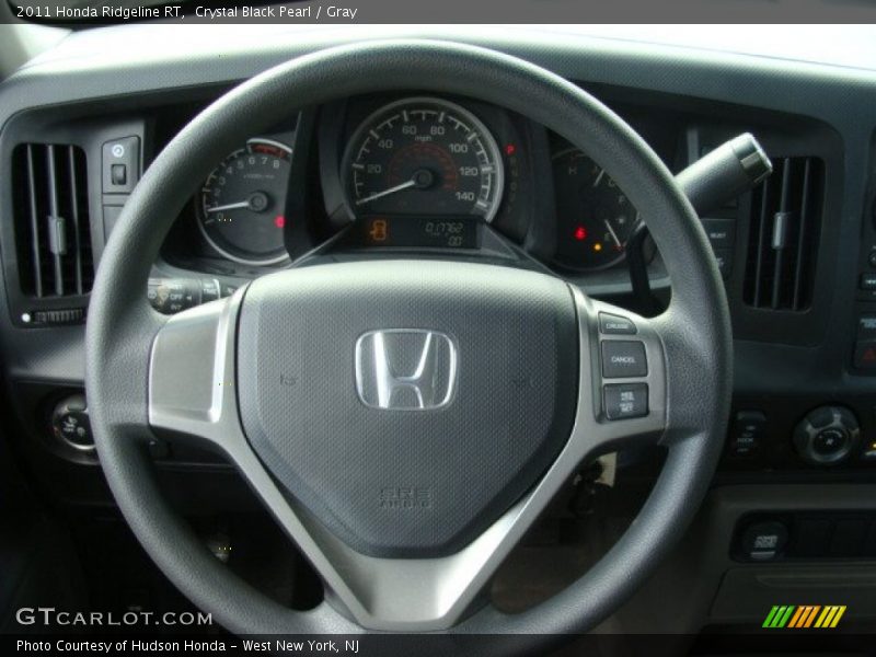 Crystal Black Pearl / Gray 2011 Honda Ridgeline RT