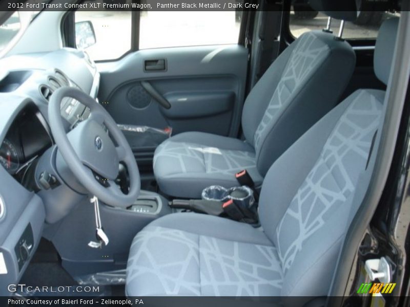 Panther Black Metallic / Dark Grey 2012 Ford Transit Connect XLT Premium Wagon