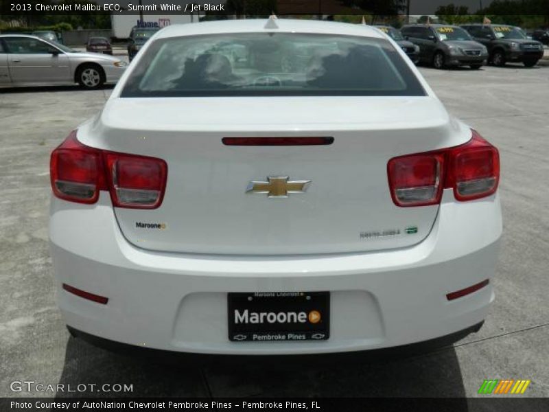 Summit White / Jet Black 2013 Chevrolet Malibu ECO