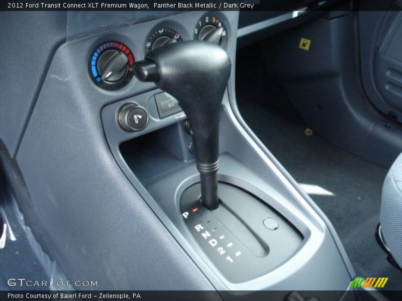 Panther Black Metallic / Dark Grey 2012 Ford Transit Connect XLT Premium Wagon