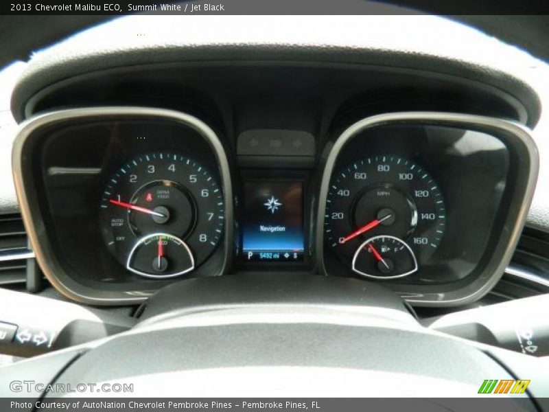 Summit White / Jet Black 2013 Chevrolet Malibu ECO