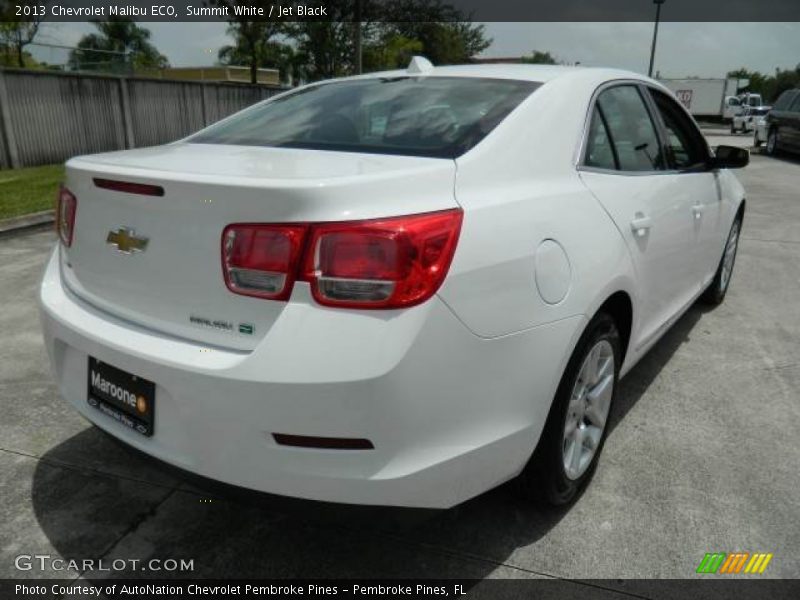 Summit White / Jet Black 2013 Chevrolet Malibu ECO