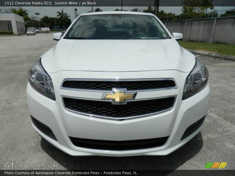 Summit White / Jet Black 2013 Chevrolet Malibu ECO