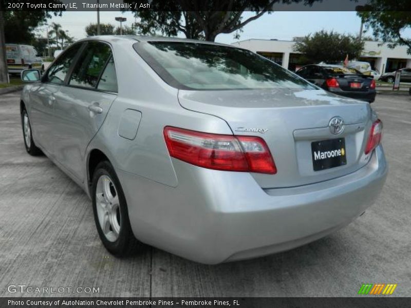 Titanium Metallic / Ash 2007 Toyota Camry LE