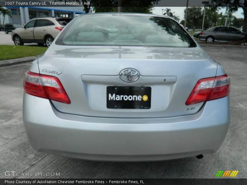 Titanium Metallic / Ash 2007 Toyota Camry LE