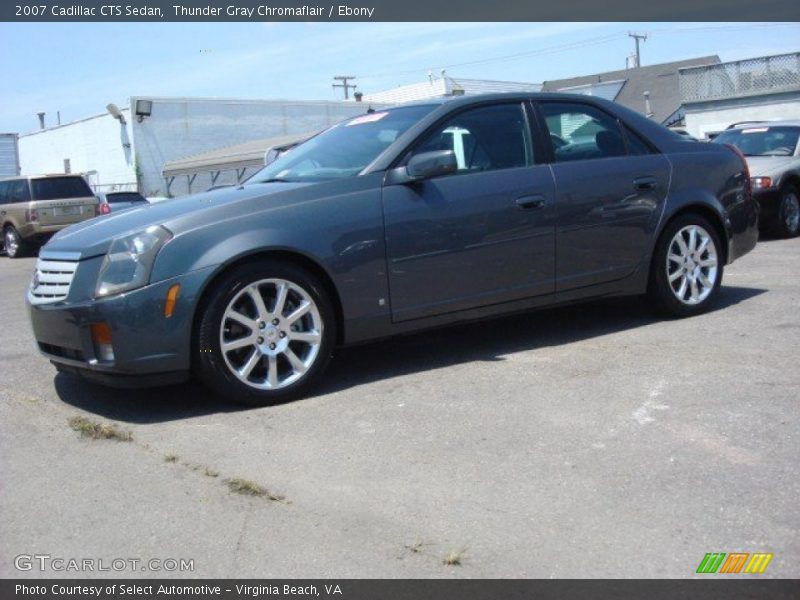 Thunder Gray Chromaflair / Ebony 2007 Cadillac CTS Sedan