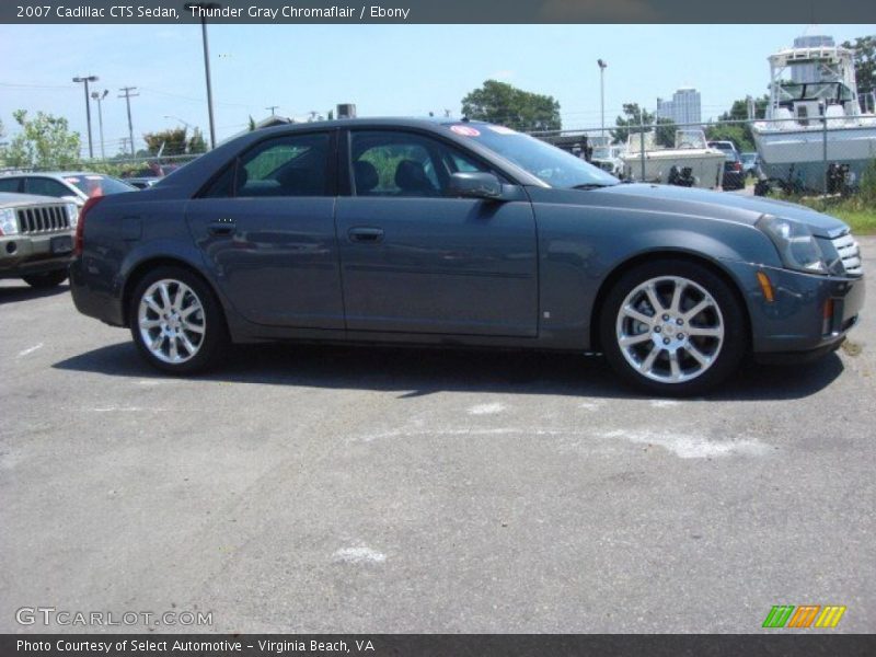 Thunder Gray Chromaflair / Ebony 2007 Cadillac CTS Sedan