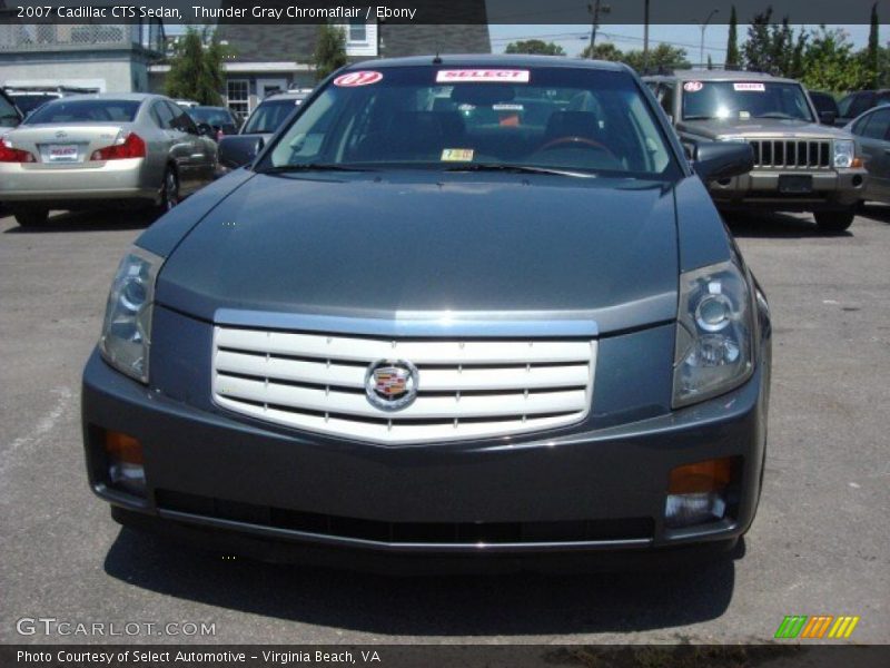 Thunder Gray Chromaflair / Ebony 2007 Cadillac CTS Sedan