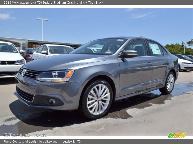 Platinum Gray Metallic / Titan Black 2013 Volkswagen Jetta TDI Sedan