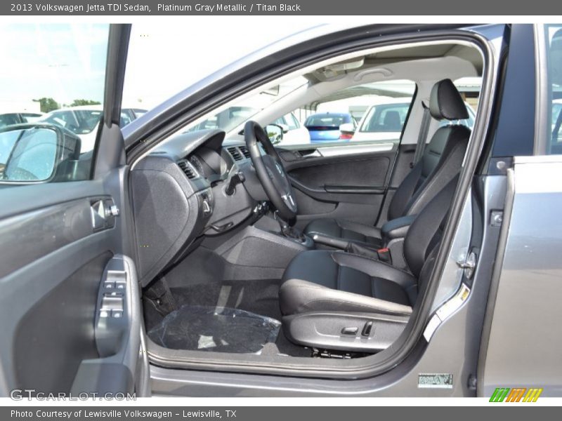 Platinum Gray Metallic / Titan Black 2013 Volkswagen Jetta TDI Sedan