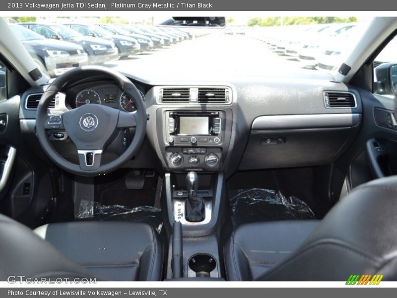 Platinum Gray Metallic / Titan Black 2013 Volkswagen Jetta TDI Sedan