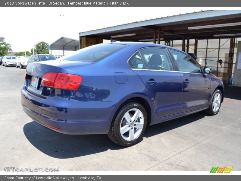 Tempest Blue Metallic / Titan Black 2013 Volkswagen Jetta TDI Sedan