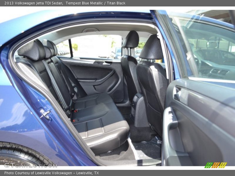 Tempest Blue Metallic / Titan Black 2013 Volkswagen Jetta TDI Sedan