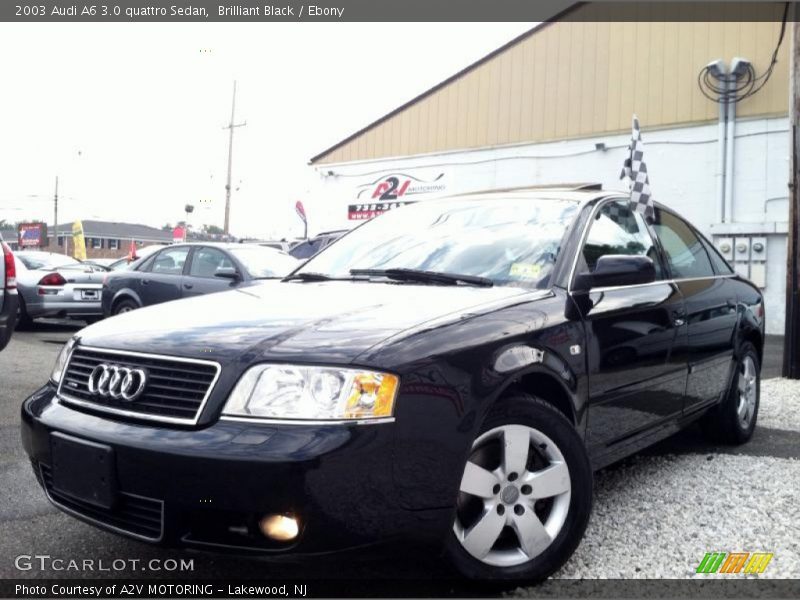 Brilliant Black / Ebony 2003 Audi A6 3.0 quattro Sedan