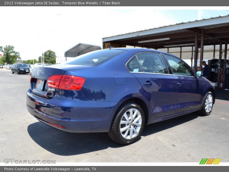 Tempest Blue Metallic / Titan Black 2013 Volkswagen Jetta SE Sedan