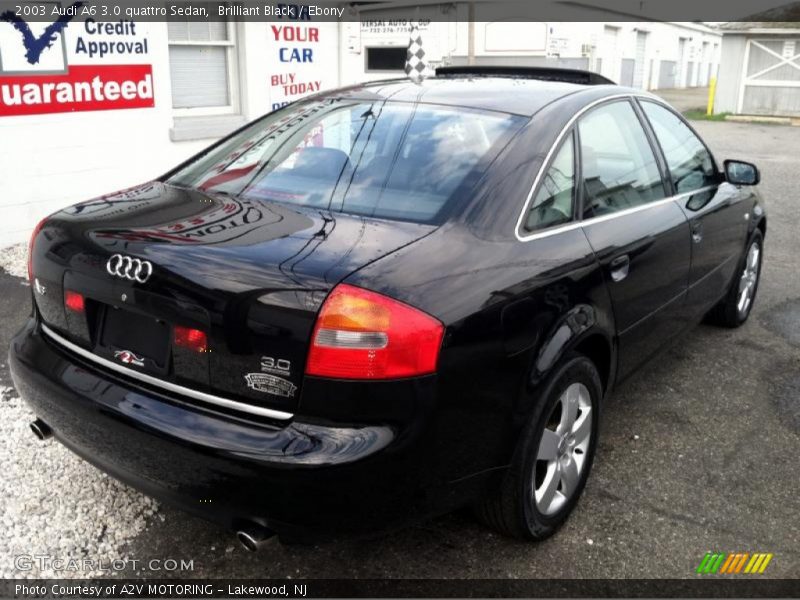 Brilliant Black / Ebony 2003 Audi A6 3.0 quattro Sedan