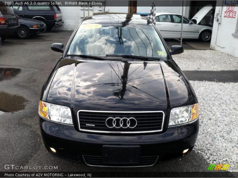 Brilliant Black / Ebony 2003 Audi A6 3.0 quattro Sedan