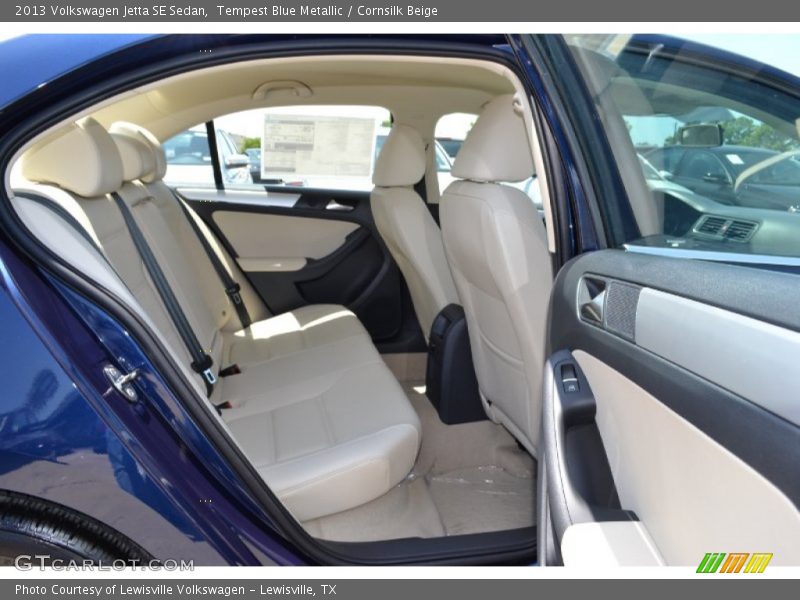 Tempest Blue Metallic / Cornsilk Beige 2013 Volkswagen Jetta SE Sedan