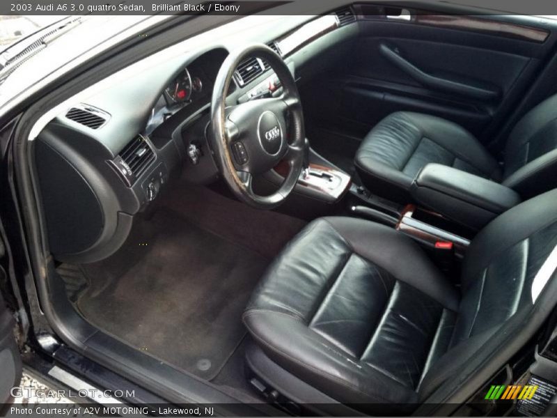 Brilliant Black / Ebony 2003 Audi A6 3.0 quattro Sedan