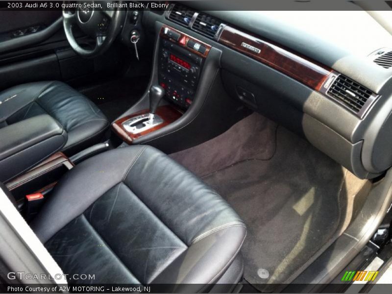 Brilliant Black / Ebony 2003 Audi A6 3.0 quattro Sedan
