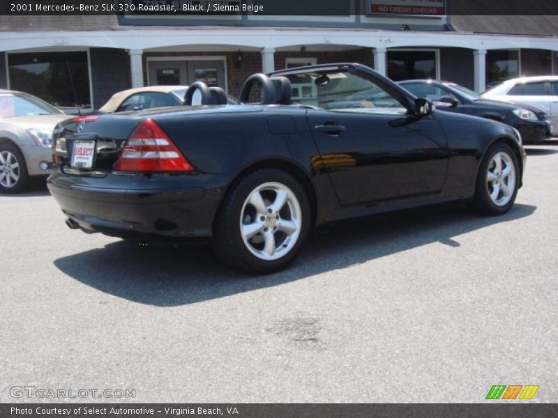 Black / Sienna Beige 2001 Mercedes-Benz SLK 320 Roadster