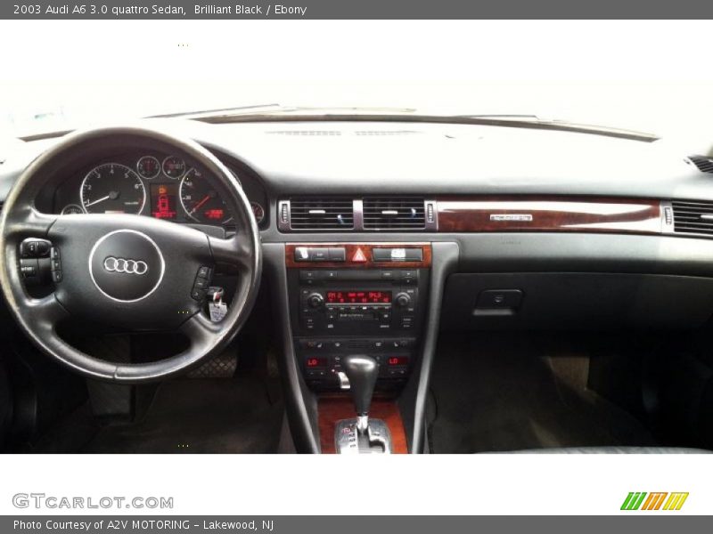 Brilliant Black / Ebony 2003 Audi A6 3.0 quattro Sedan