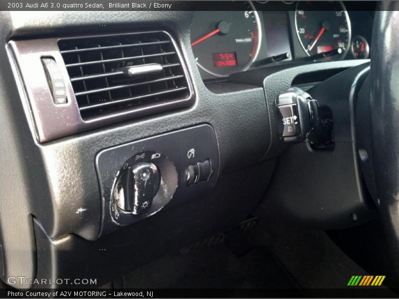 Brilliant Black / Ebony 2003 Audi A6 3.0 quattro Sedan