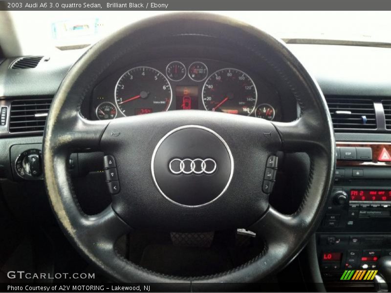 Brilliant Black / Ebony 2003 Audi A6 3.0 quattro Sedan