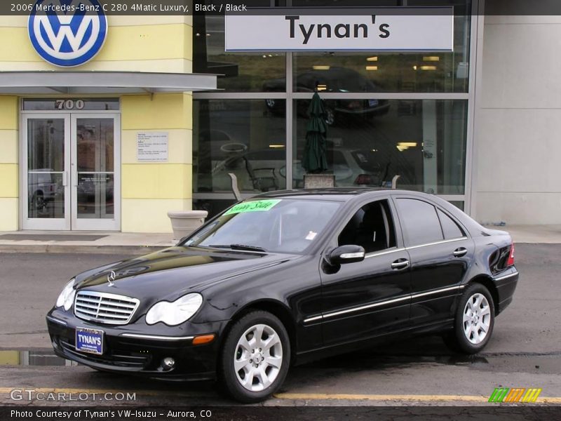 Black / Black 2006 Mercedes-Benz C 280 4Matic Luxury