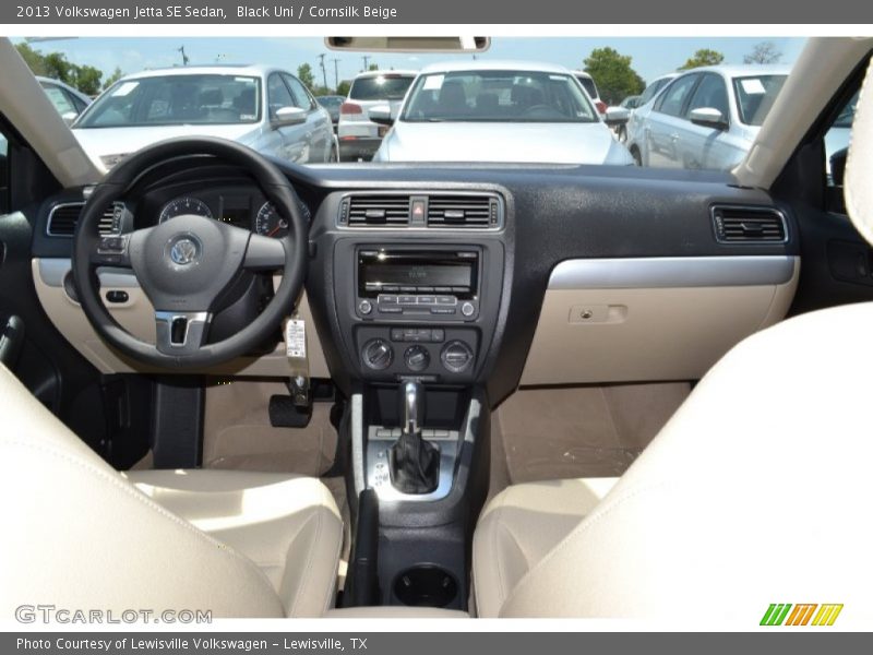 Black Uni / Cornsilk Beige 2013 Volkswagen Jetta SE Sedan